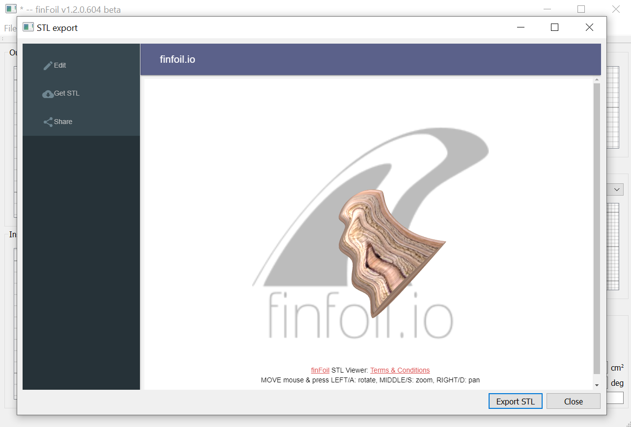 finfoil 3D preview screenshot